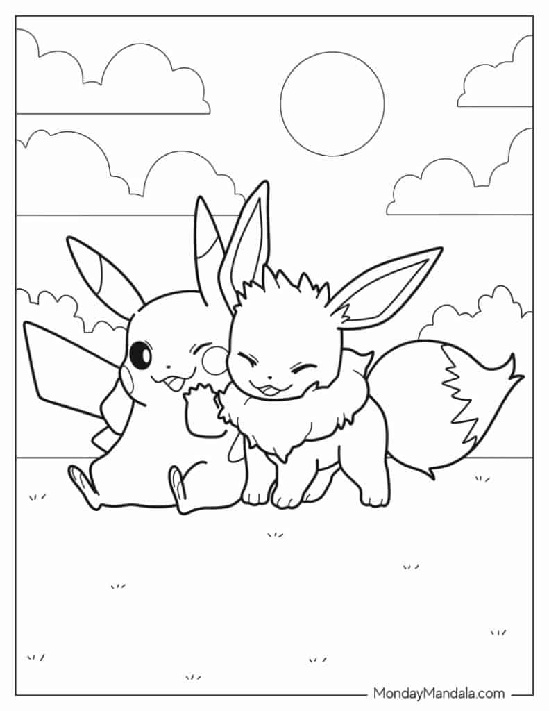 140+ Cute Pokemon Card Coloring Pages Printable 4