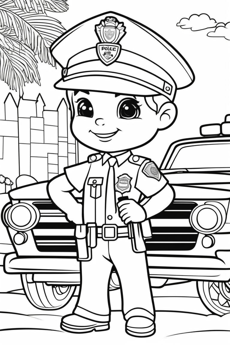 150+ Police Cars Coloring Pages: Coloring Patrol 110