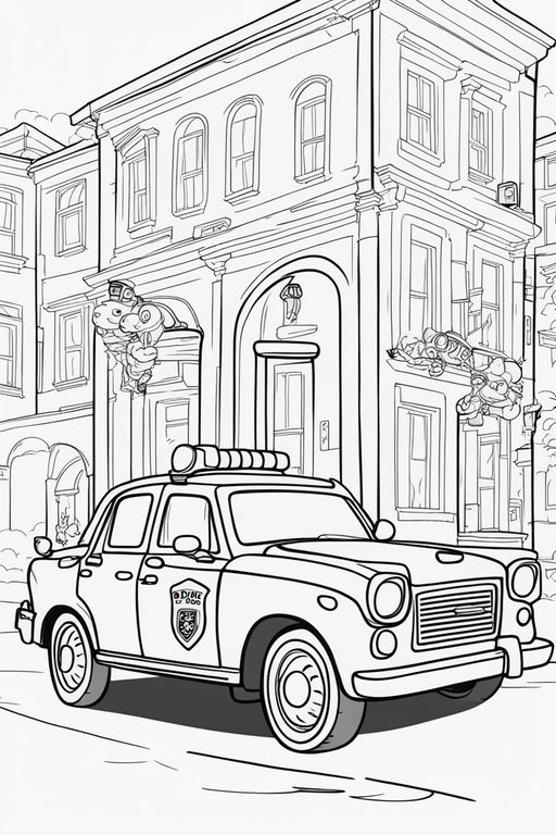 150+ Police Cars Coloring Pages: Coloring Patrol 114