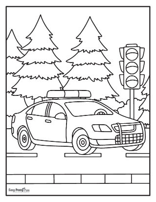 150+ Police Cars Coloring Pages: Coloring Patrol 15