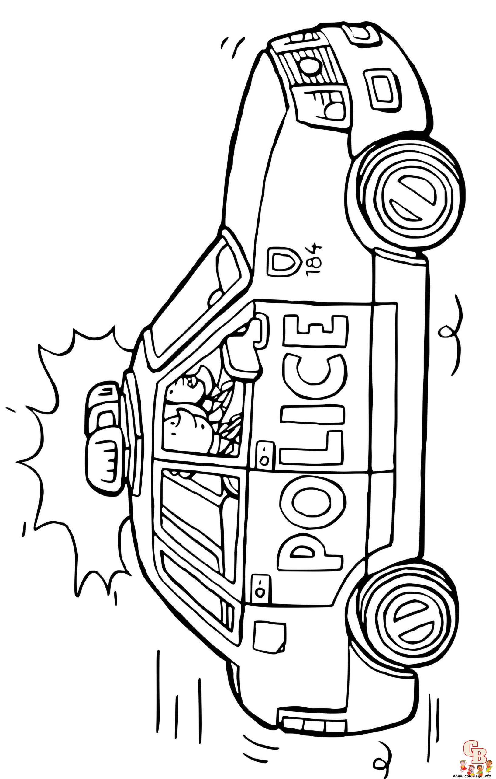 150+ Police Cars Coloring Pages: Coloring Patrol 150