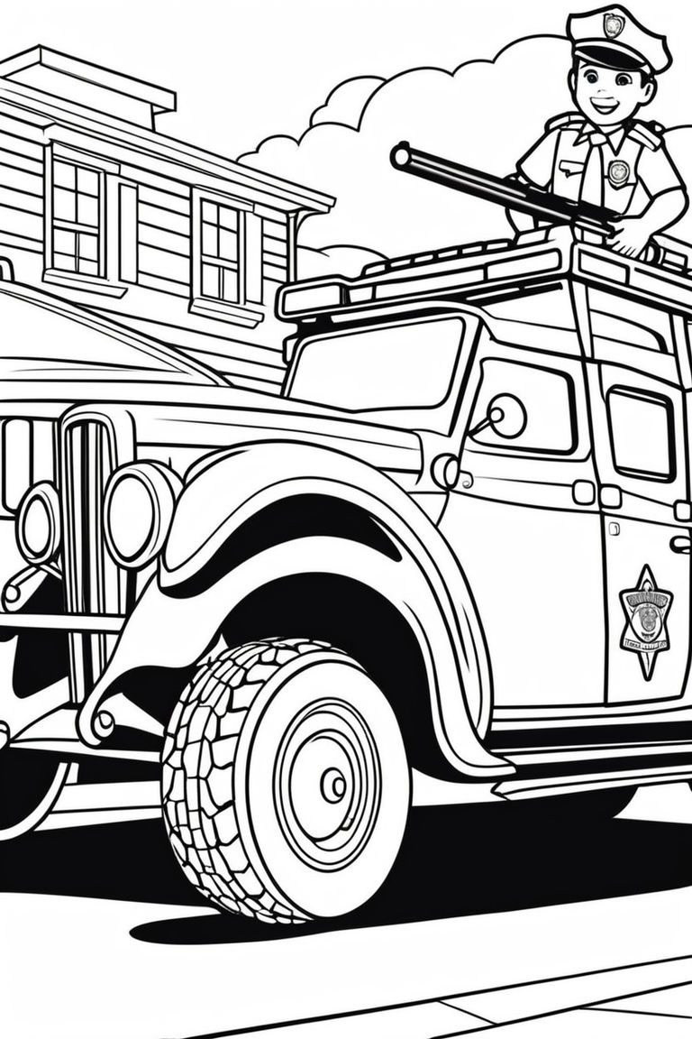 150+ Police Cars Coloring Pages: Coloring Patrol 151