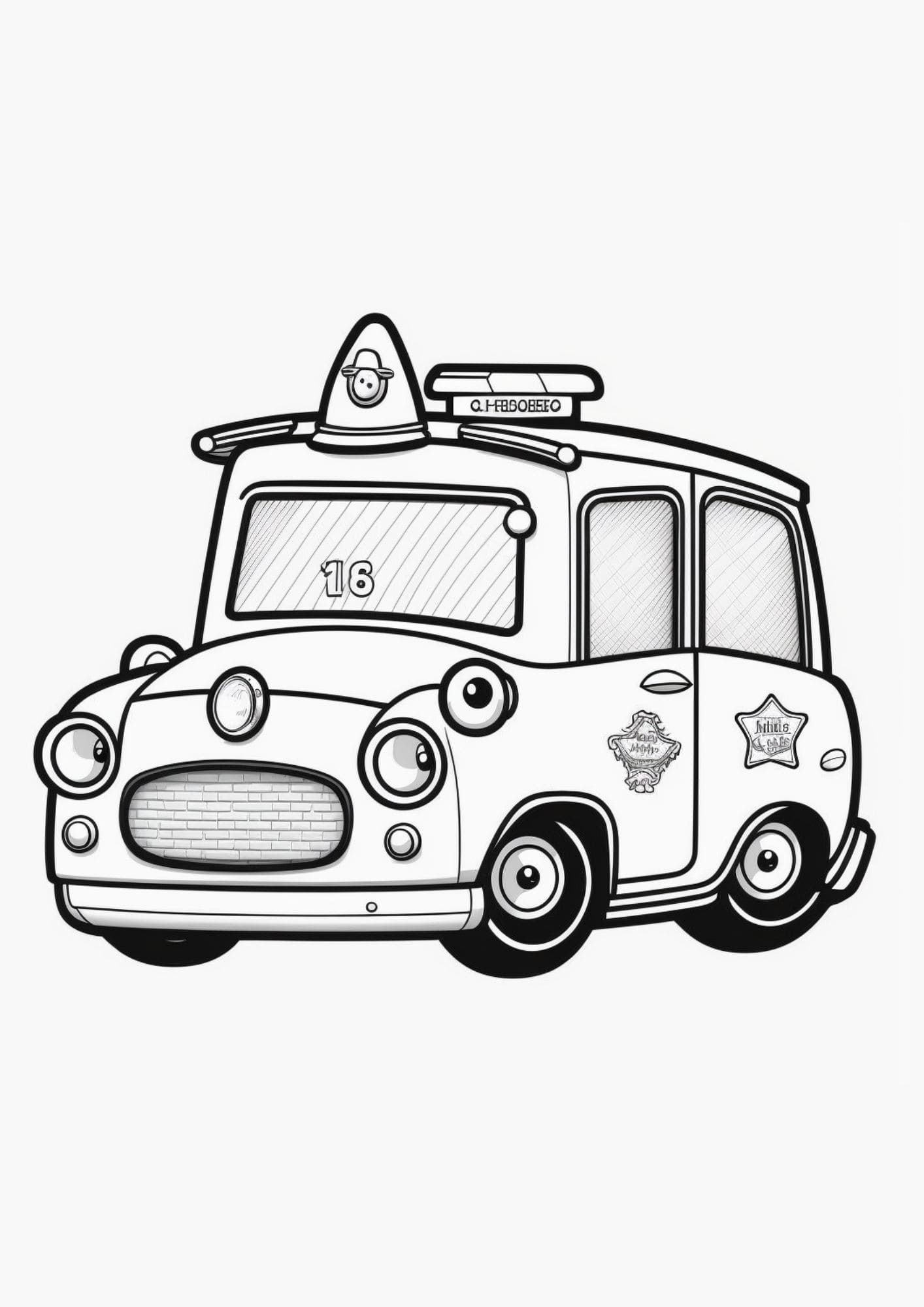 150+ Police Cars Coloring Pages: Coloring Patrol 20