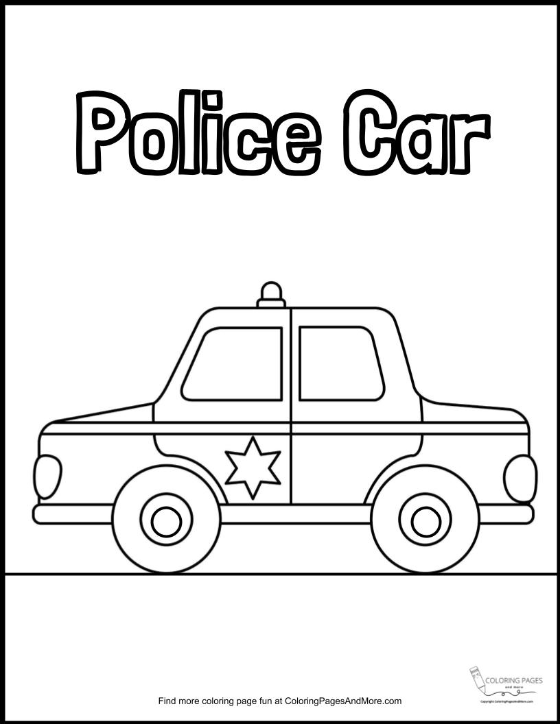 150+ Police Cars Coloring Pages: Coloring Patrol 29