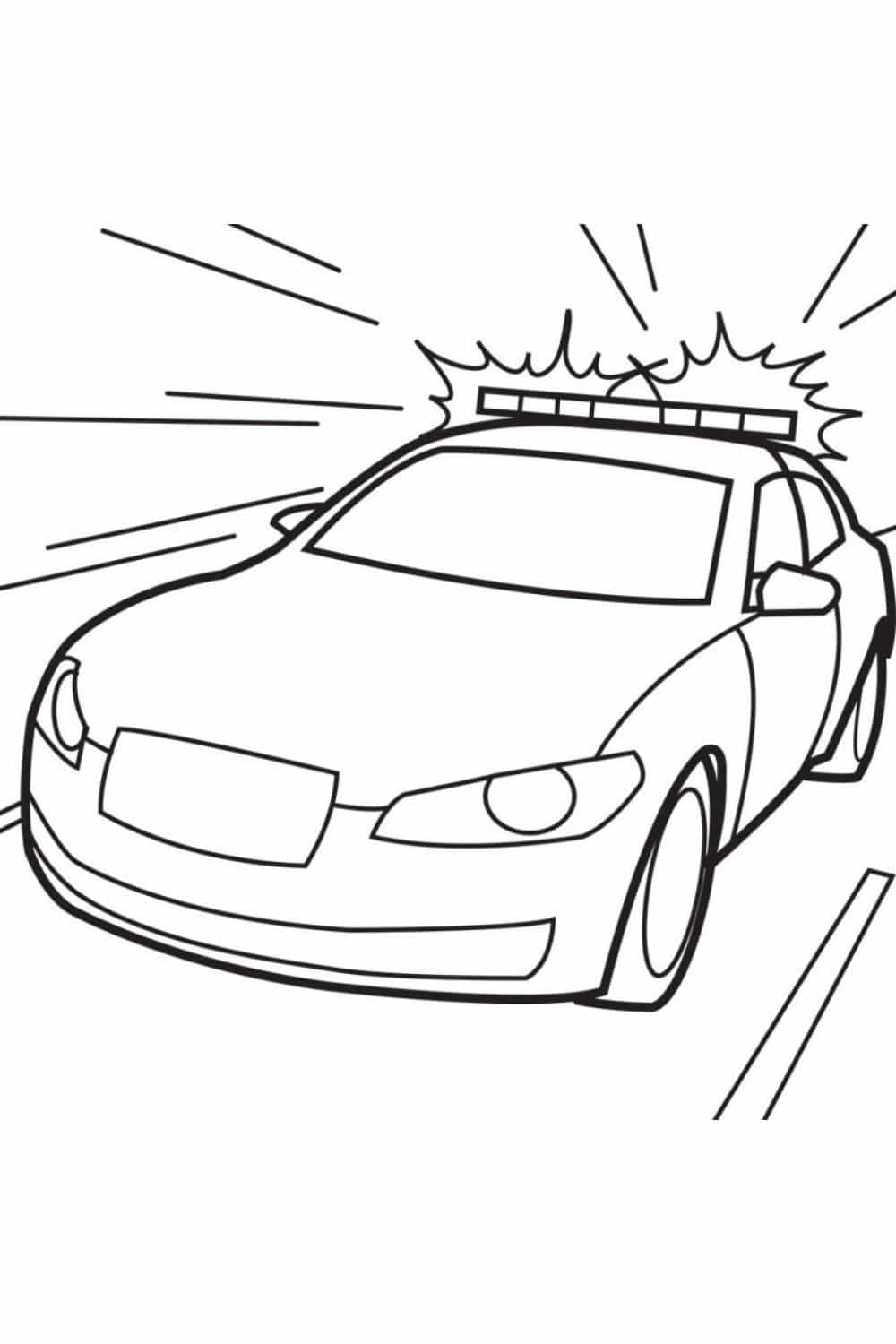 150+ Police Cars Coloring Pages: Coloring Patrol 34