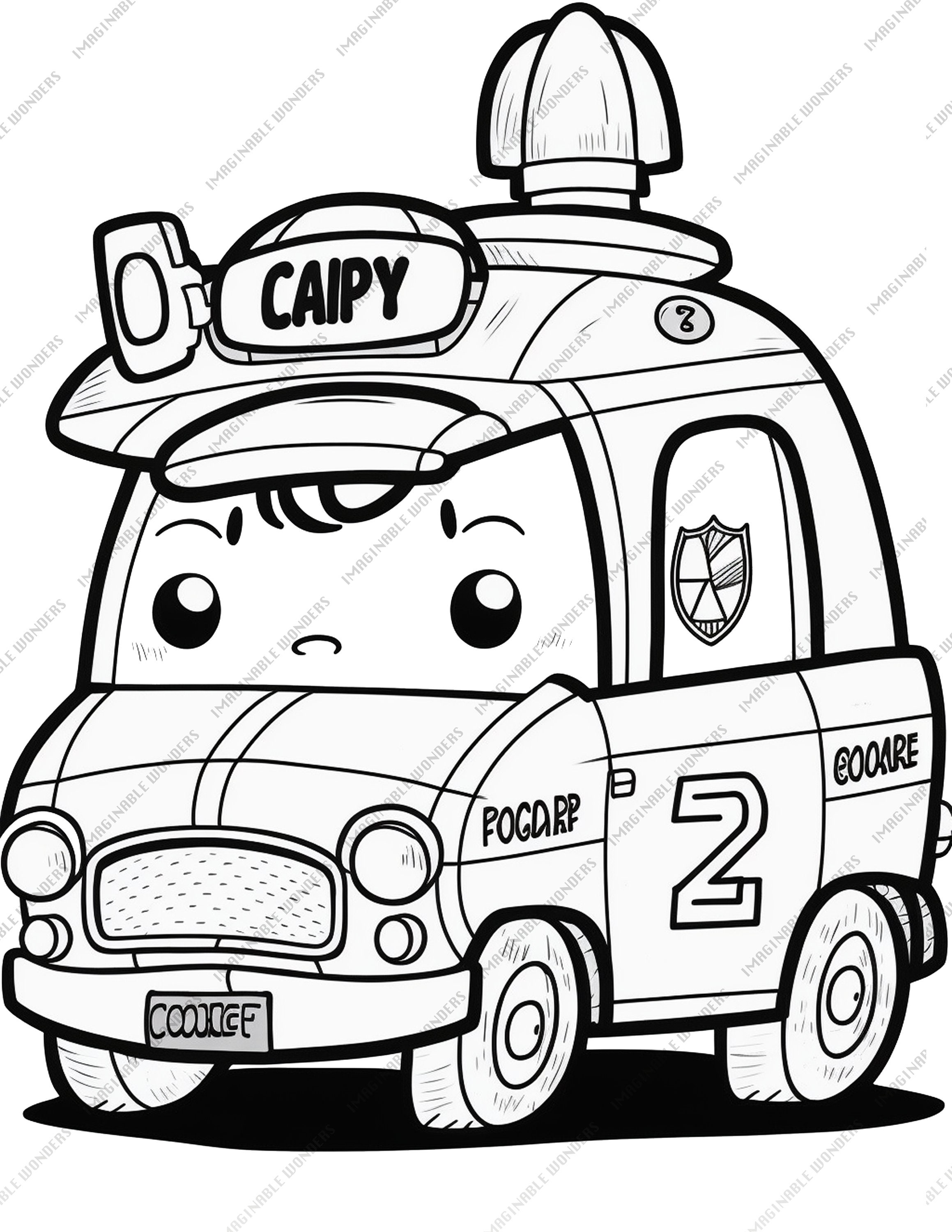 150+ Police Cars Coloring Pages: Coloring Patrol 35