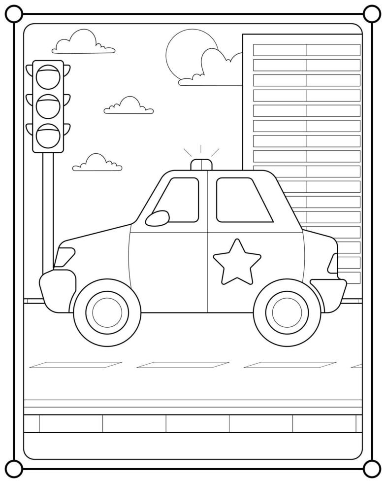 150+ Police Cars Coloring Pages: Coloring Patrol 38