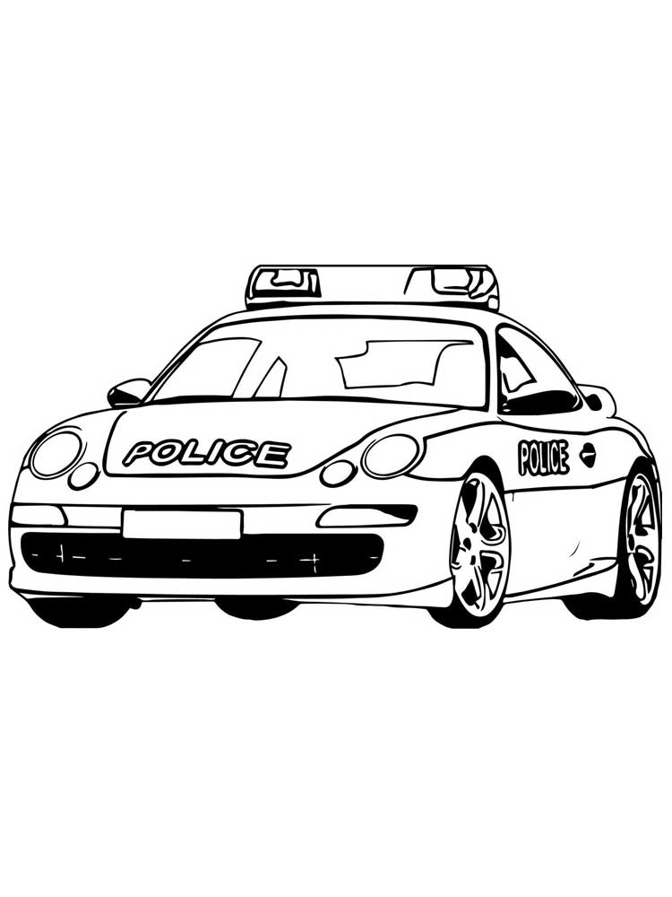 150+ Police Cars Coloring Pages: Coloring Patrol 41