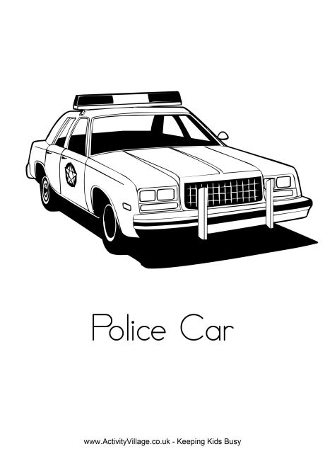 150+ Police Cars Coloring Pages: Coloring Patrol 52