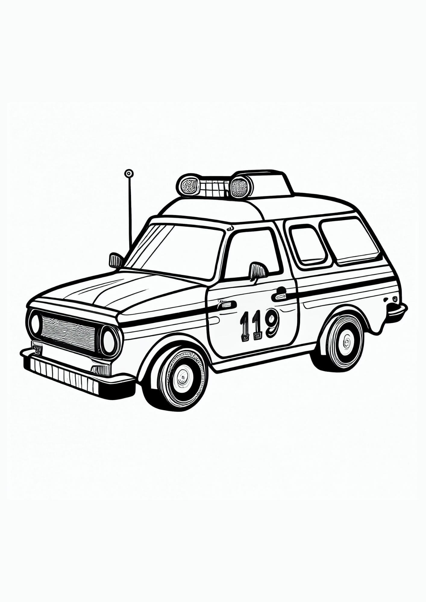 150+ Police Cars Coloring Pages: Coloring Patrol 53