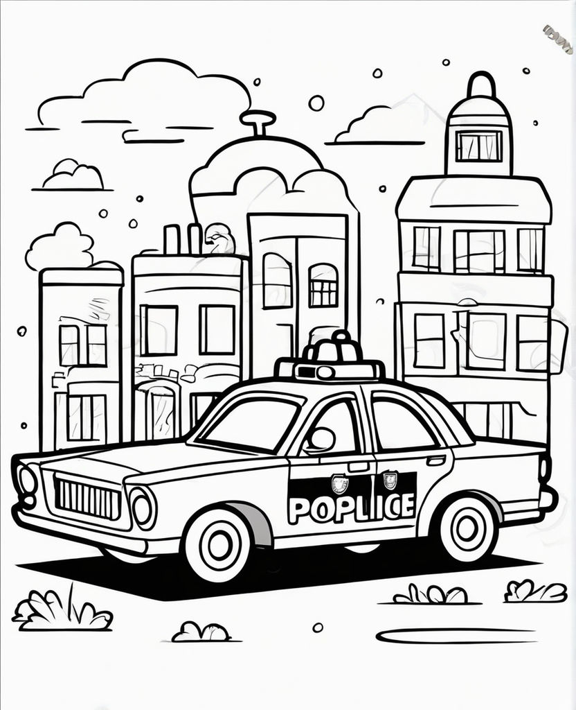 150+ Police Cars Coloring Pages: Coloring Patrol 56