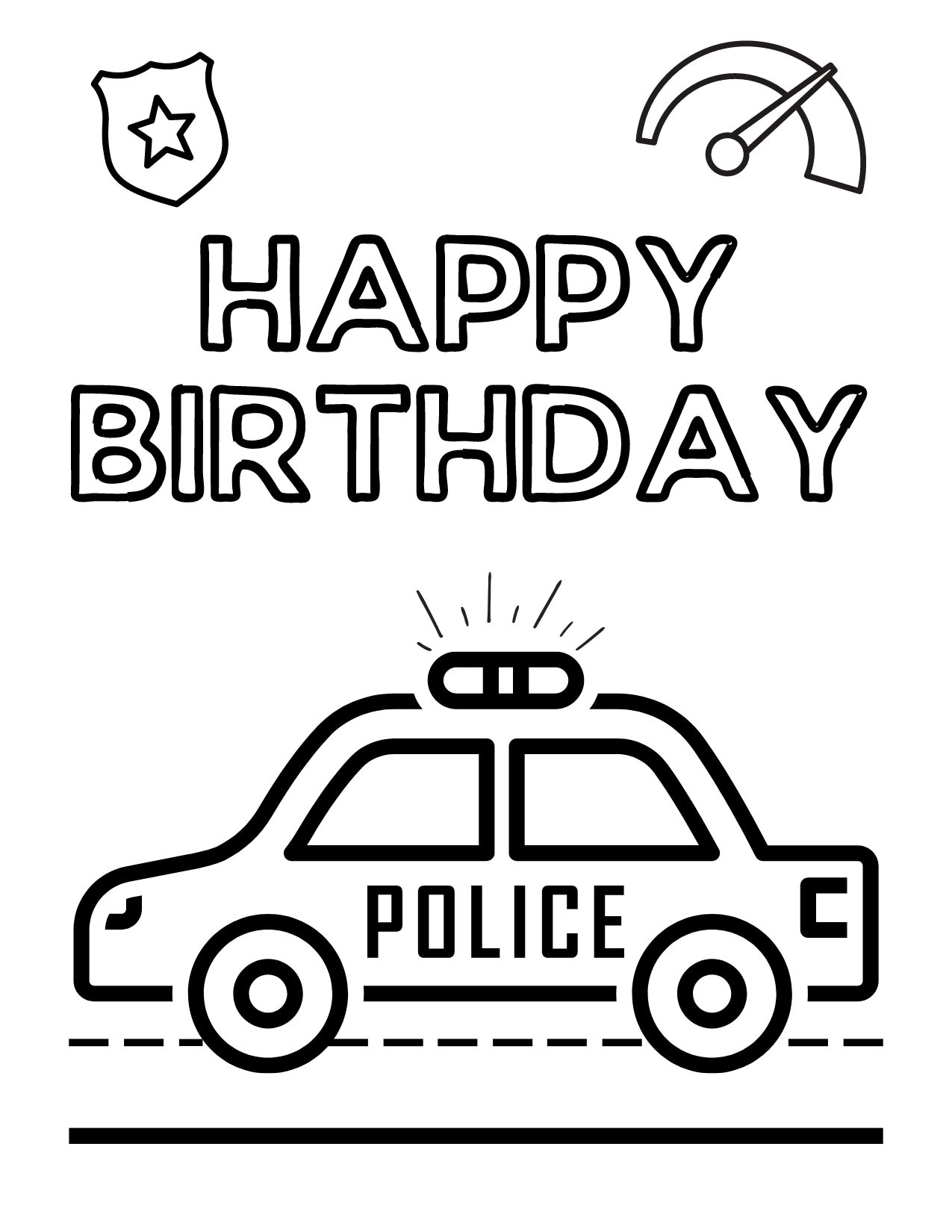 150+ Police Cars Coloring Pages: Coloring Patrol 87