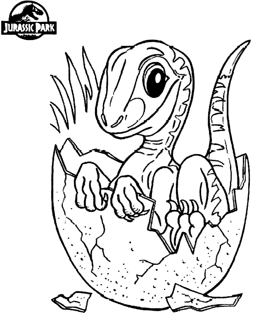 163 Jurassic Park Coloring Pages Dinosaurs Printable 14