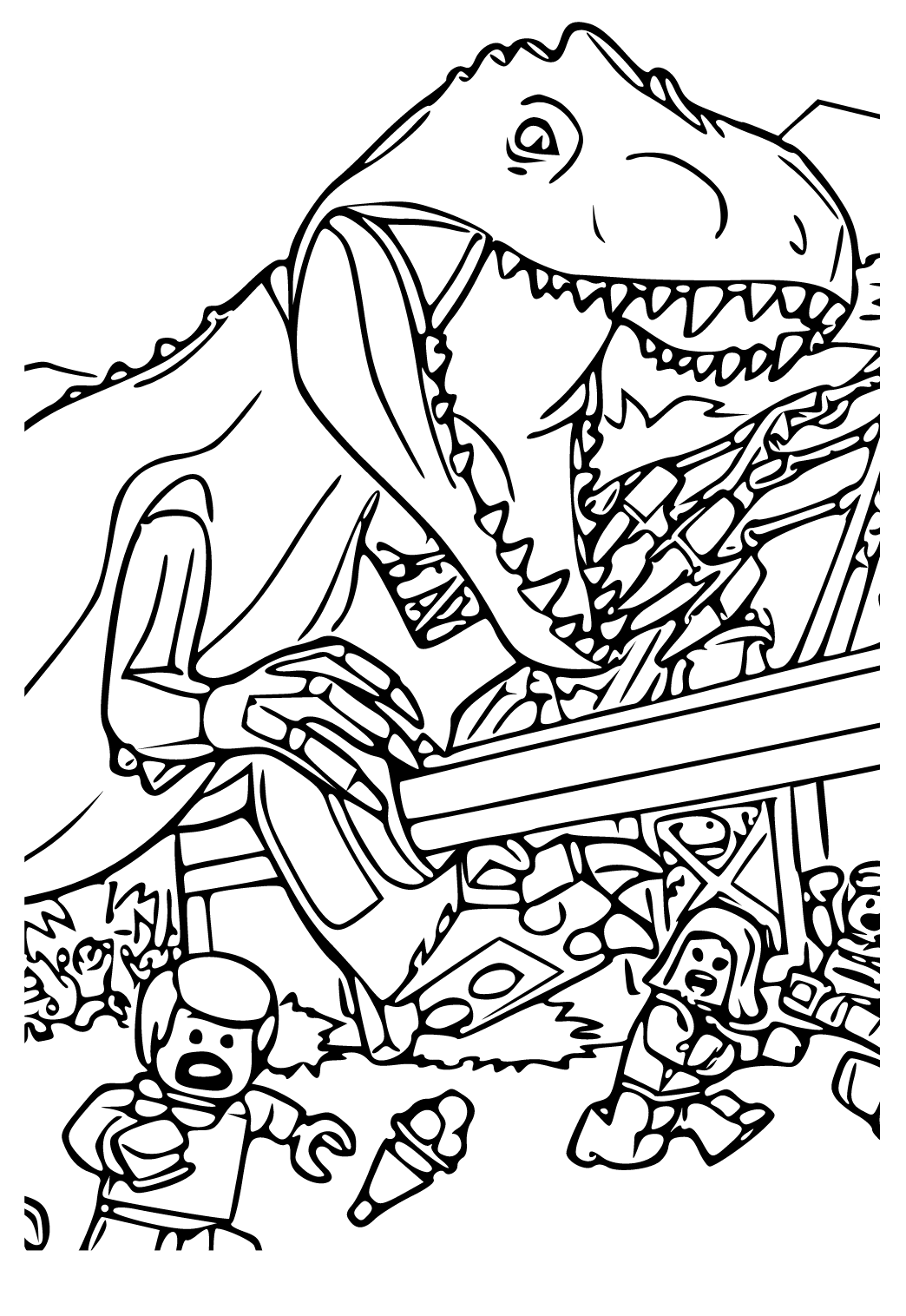 163 Jurassic Park Coloring Pages Dinosaurs Printable 145