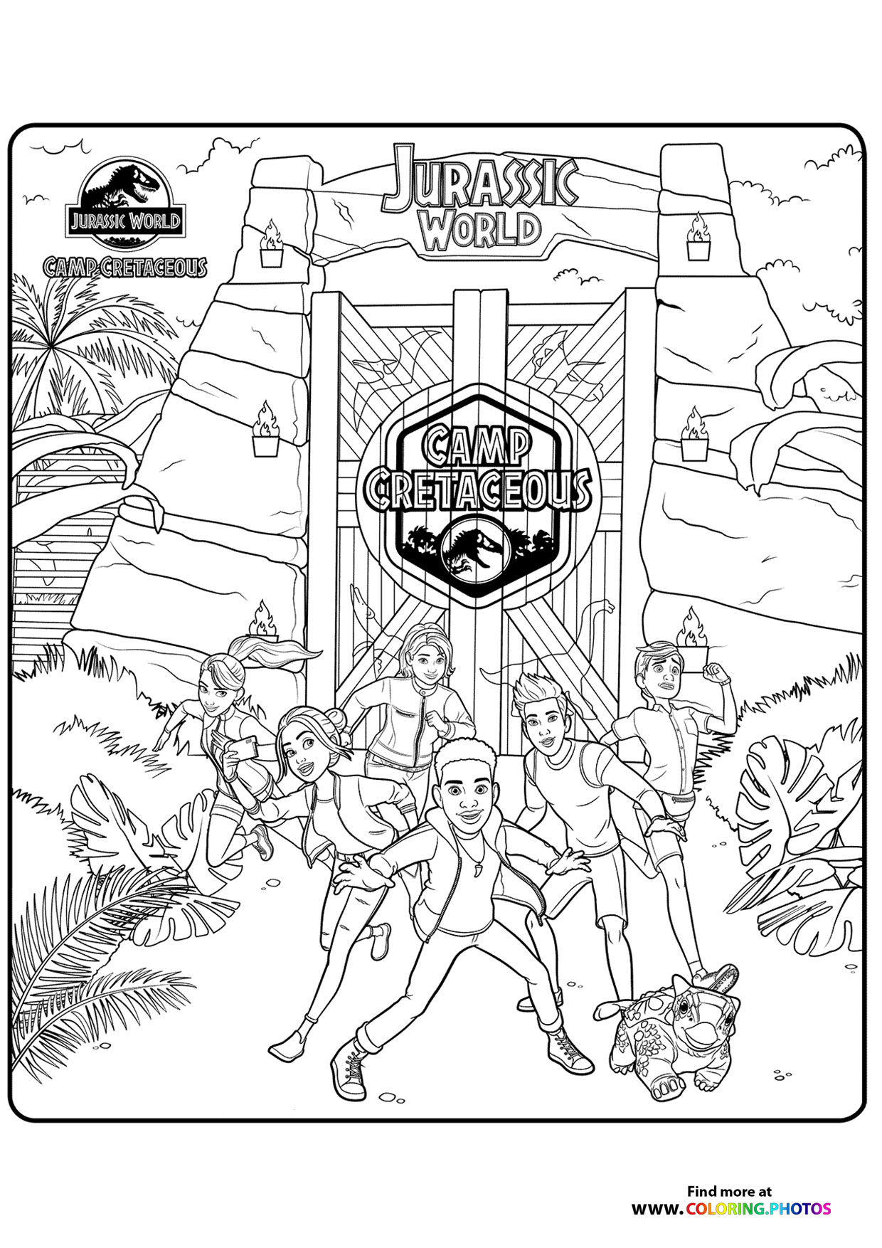 163 Jurassic Park Coloring Pages Dinosaurs Printable 26