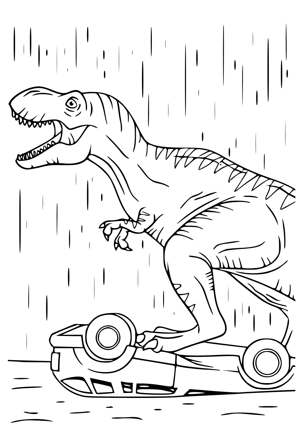 163 Jurassic Park Coloring Pages Dinosaurs Printable 3