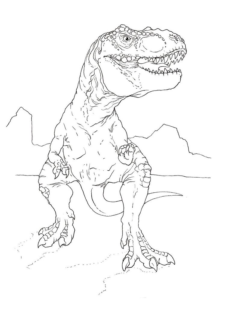 163 Jurassic Park Coloring Pages Dinosaurs Printable 32