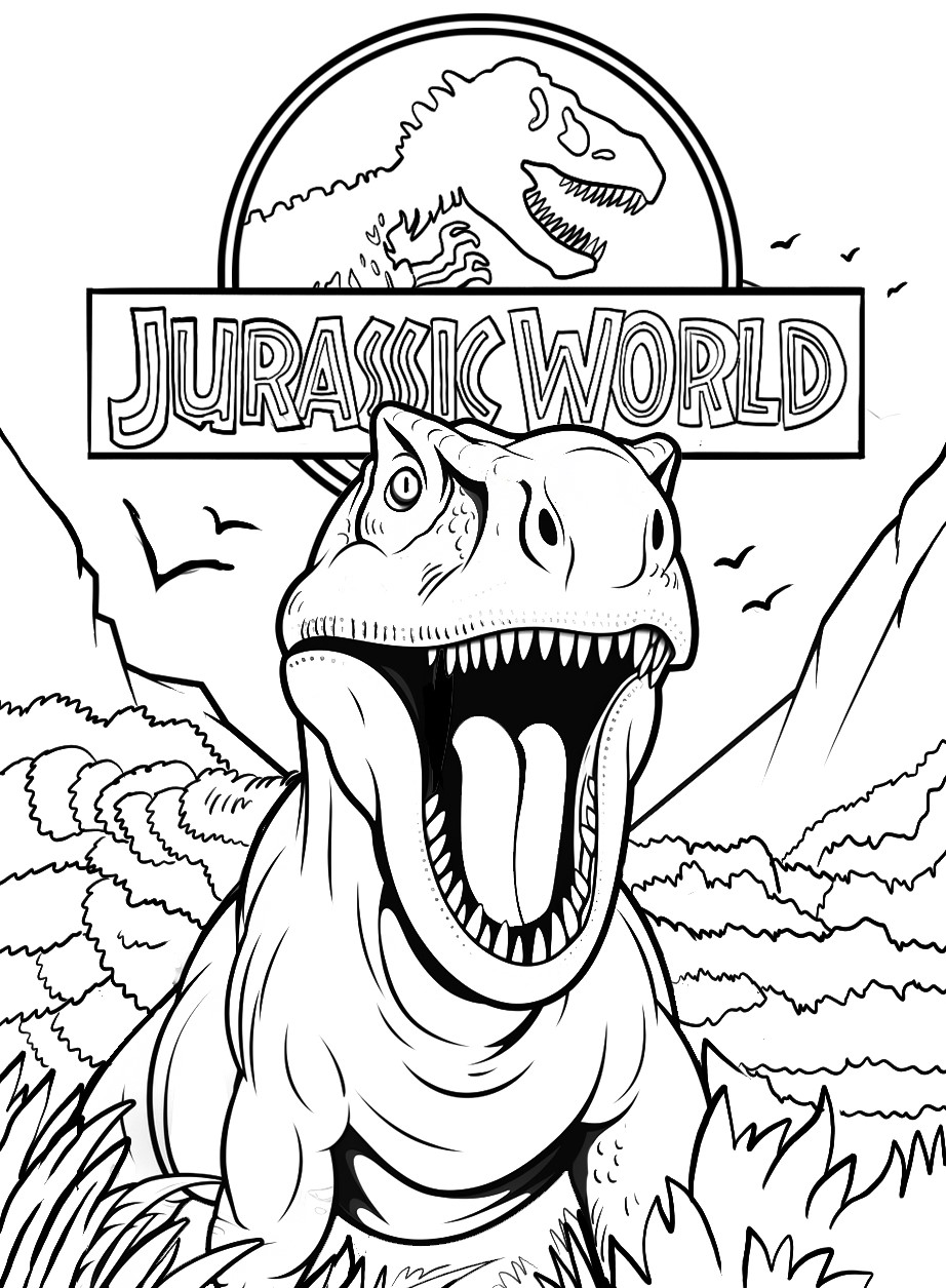 163 Jurassic Park Coloring Pages Dinosaurs Printable 34