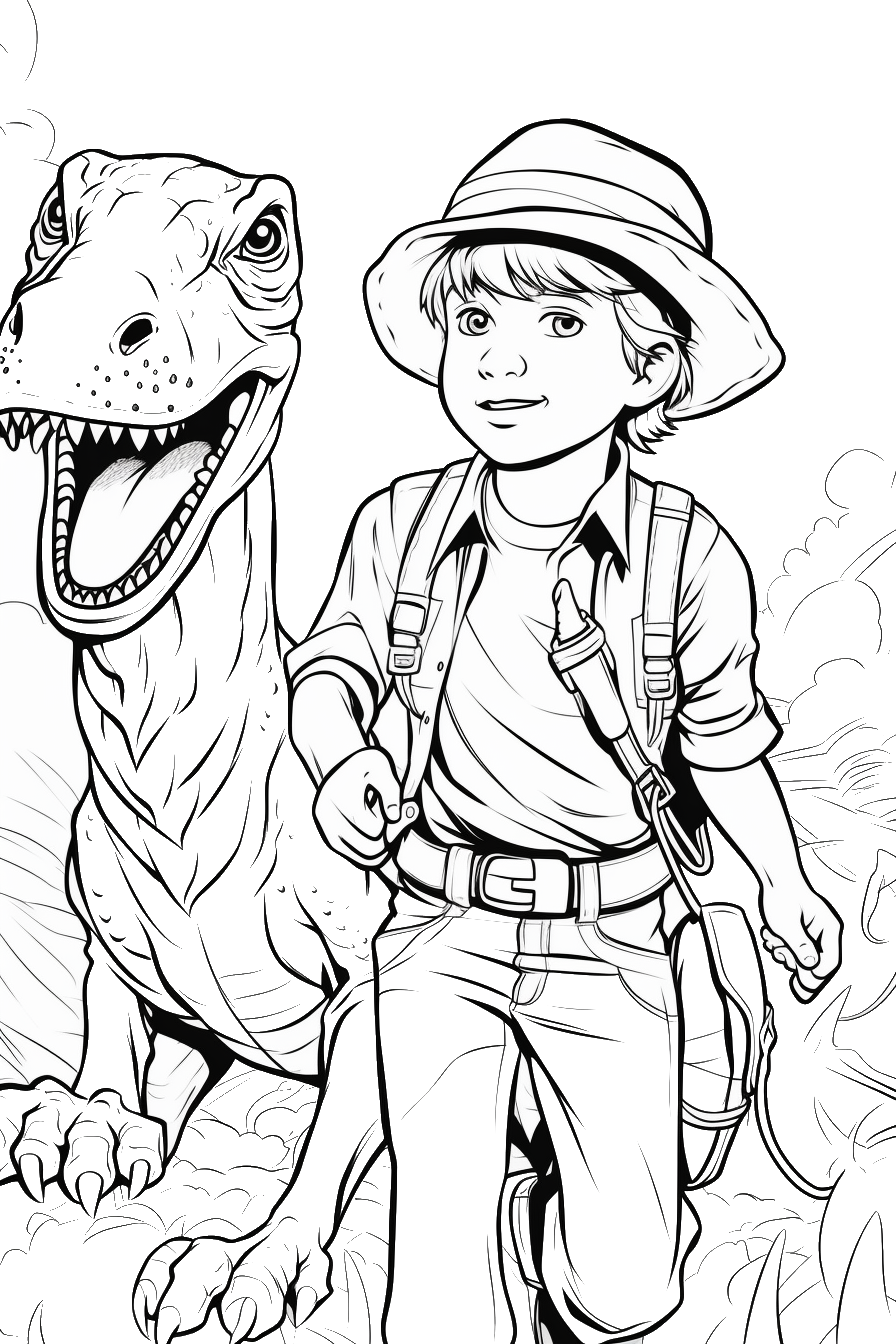 163 Jurassic Park Coloring Pages Dinosaurs Printable 46