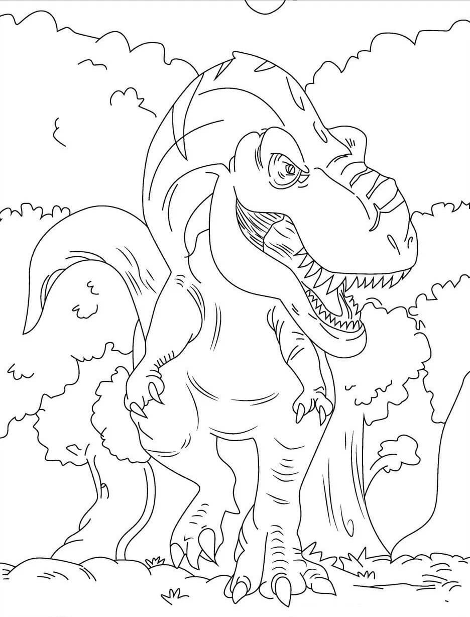 163 Jurassic Park Coloring Pages Dinosaurs Printable 6