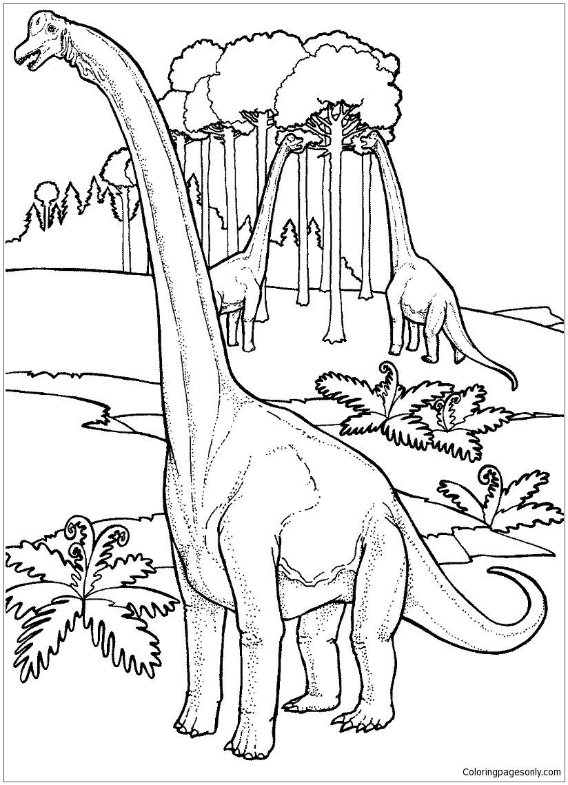 163 Jurassic Park Coloring Pages Dinosaurs Printable 63