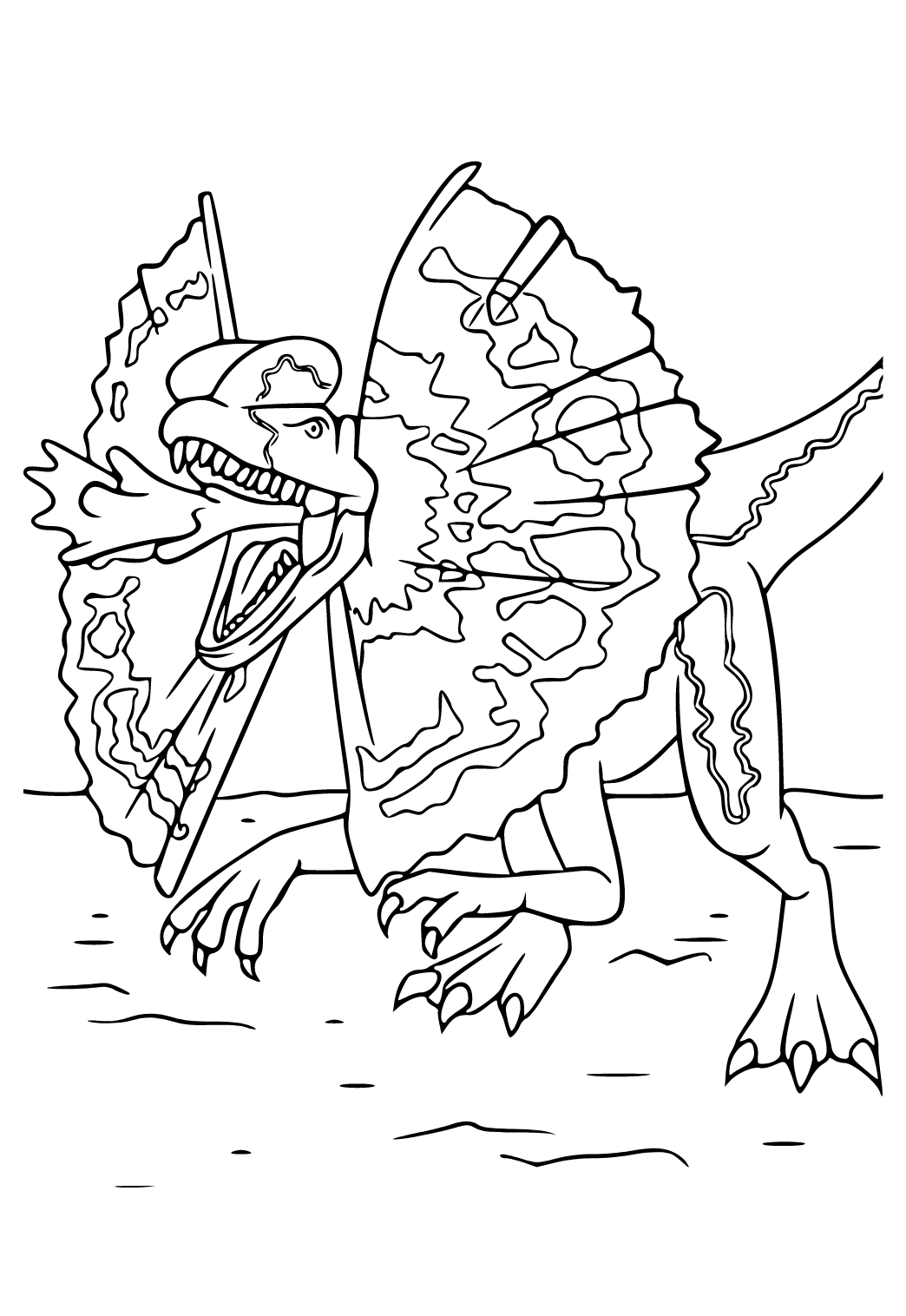 163 Jurassic Park Coloring Pages Dinosaurs Printable 7