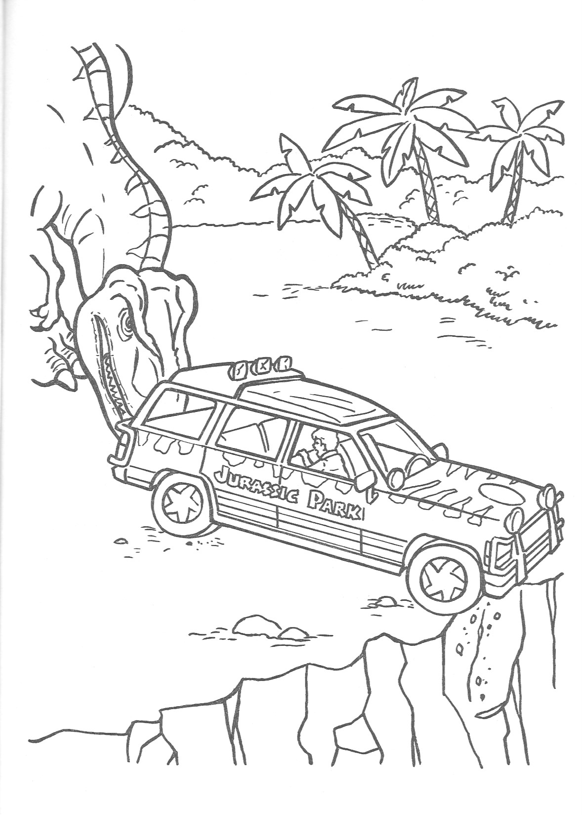 163 Jurassic Park Coloring Pages Dinosaurs Printable 74