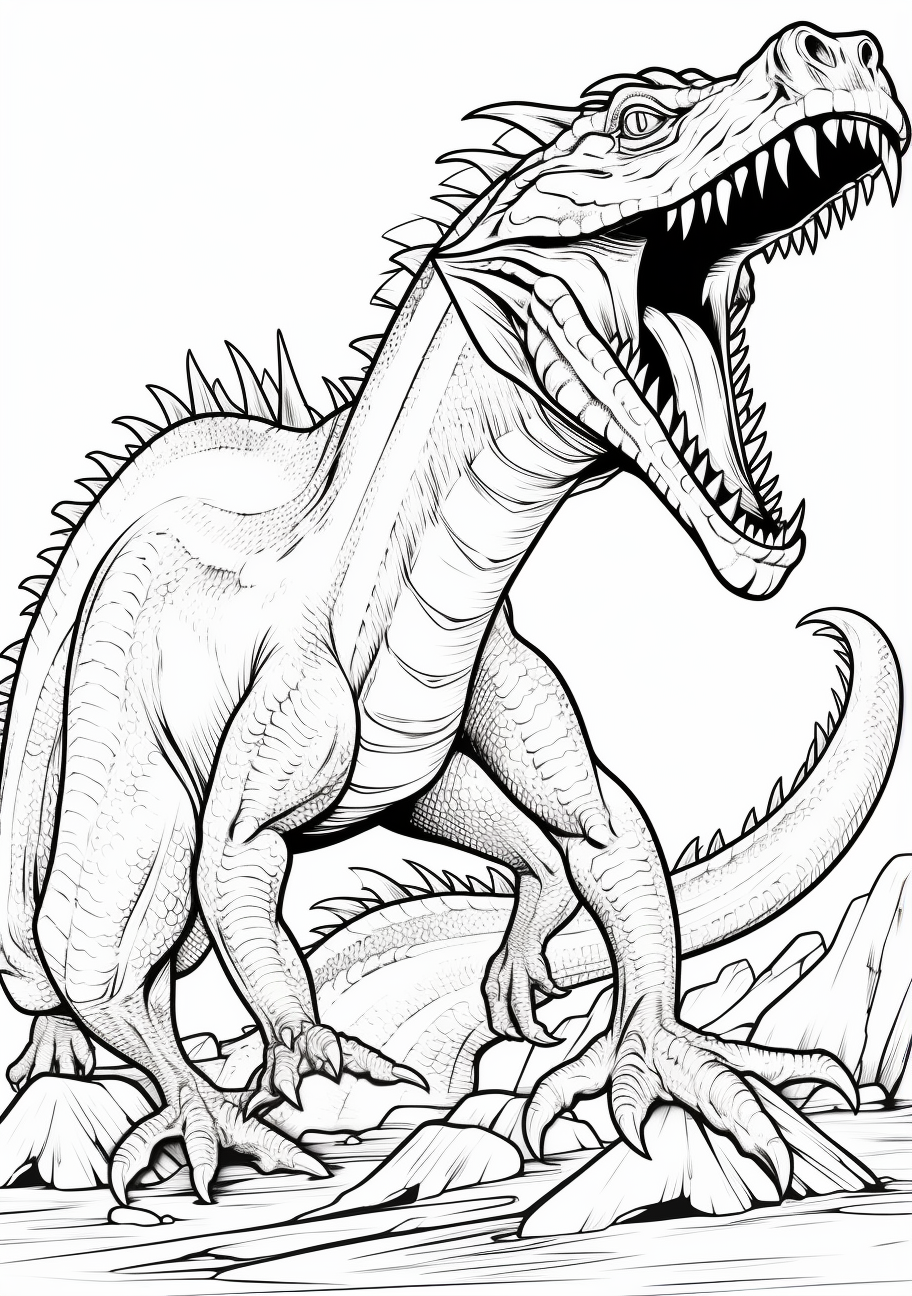 163 Jurassic Park Coloring Pages Dinosaurs Printable 75