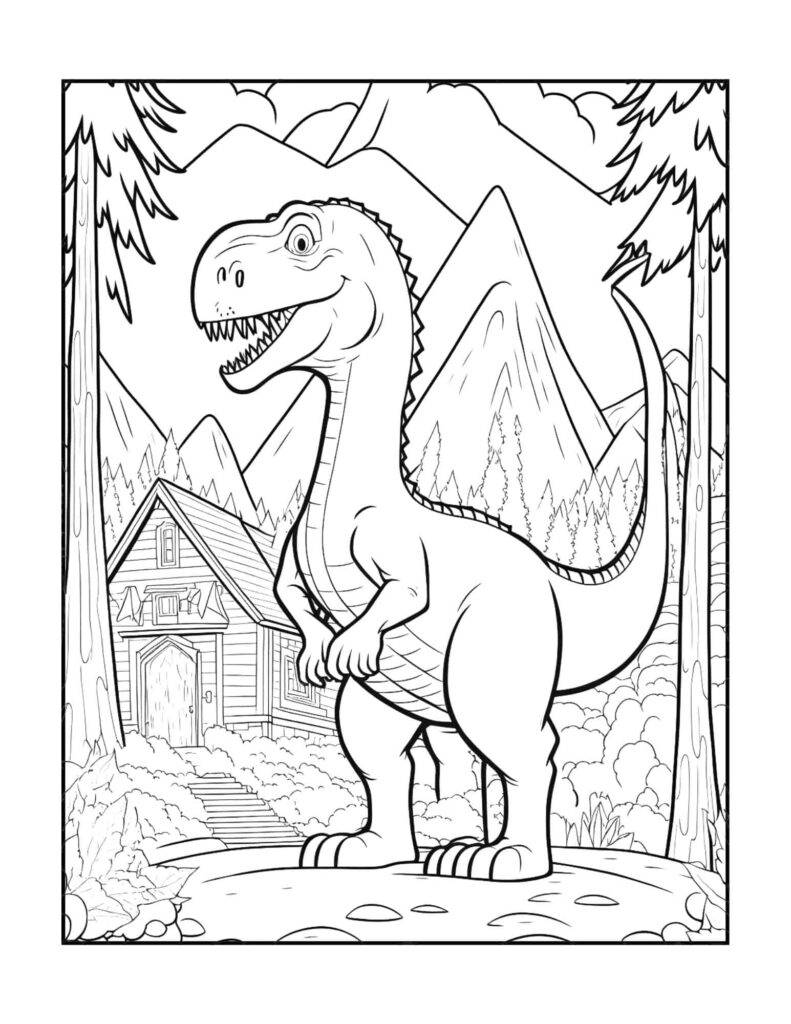 163 Jurassic Park Coloring Pages Dinosaurs Printable 8