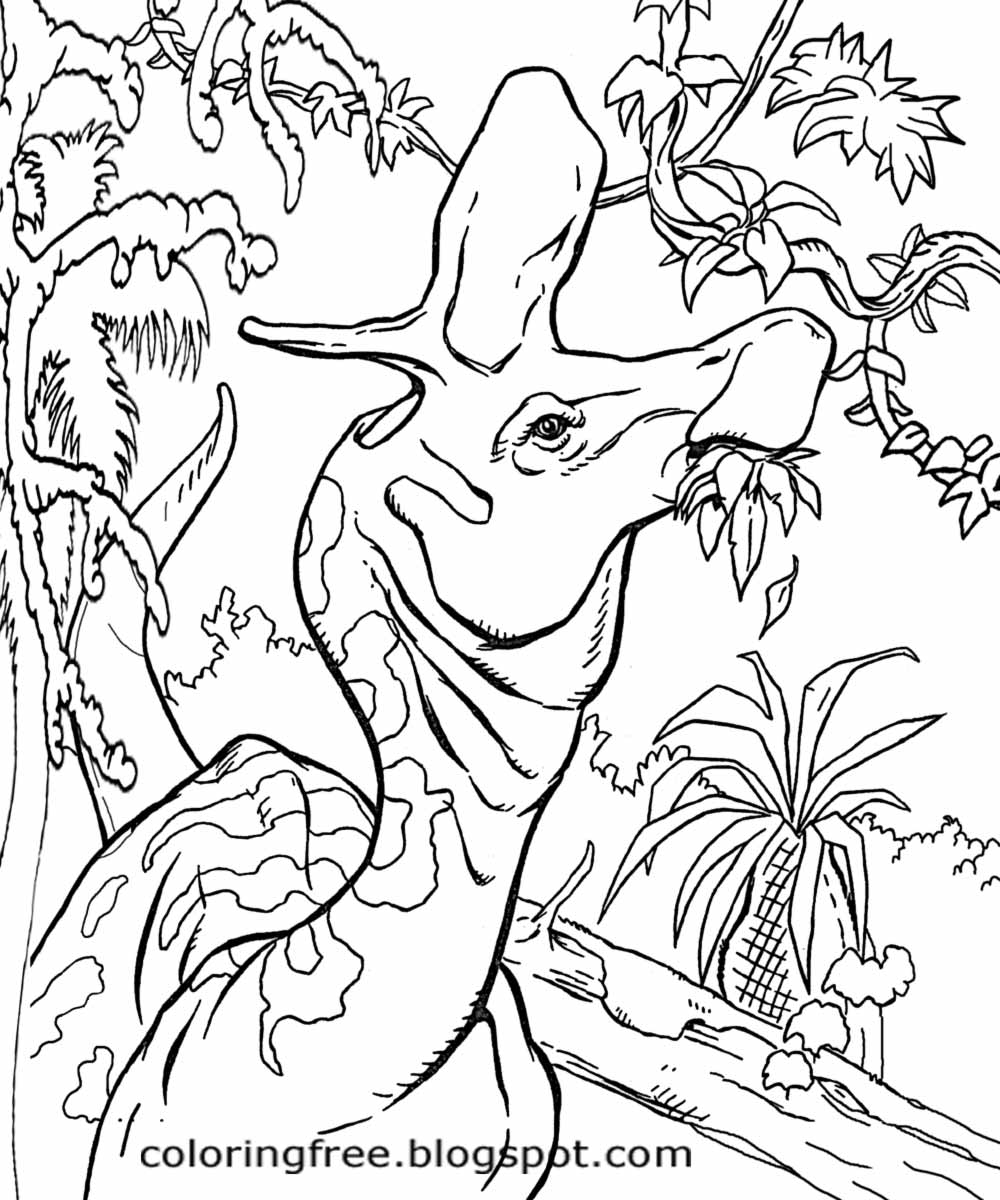 163 Jurassic Park Coloring Pages Dinosaurs Printable 81