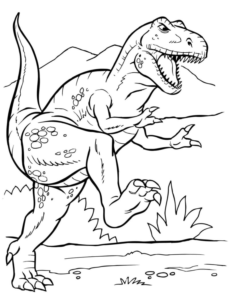 163 Jurassic Park Coloring Pages Dinosaurs Printable 86