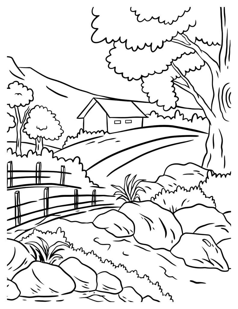 175+ Desert Landscape Coloring Pages Printable 10