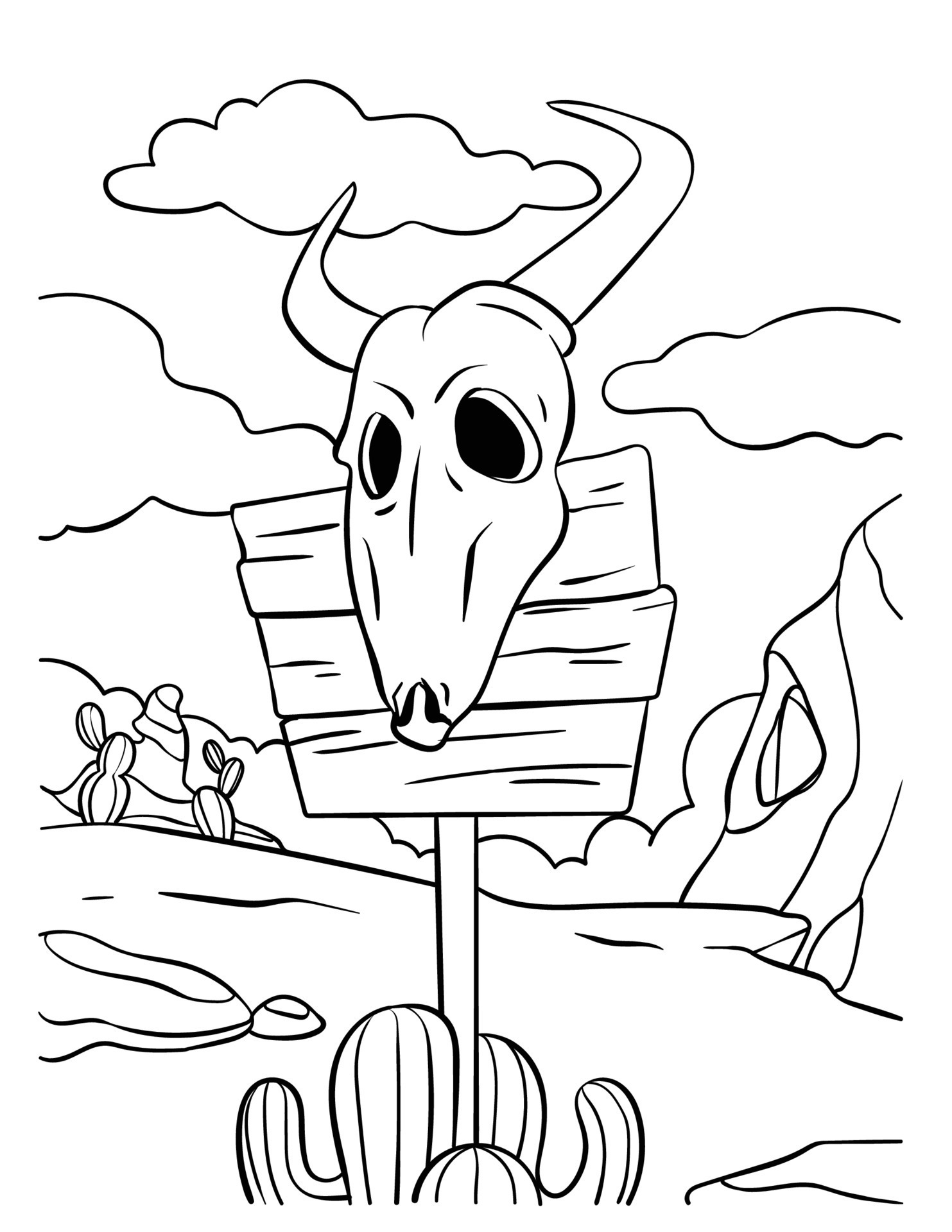 175+ Desert Landscape Coloring Pages Printable 120