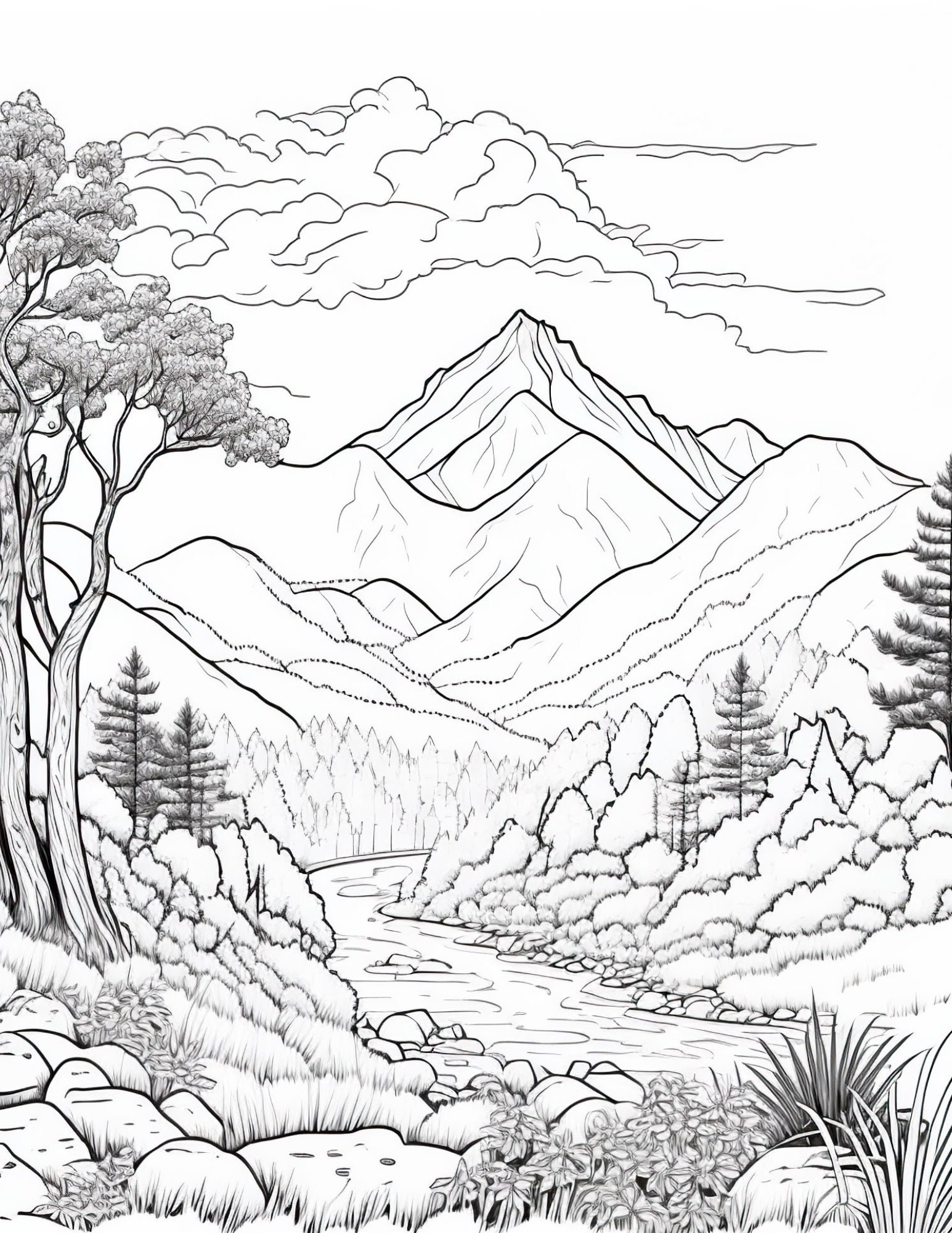 175+ Desert Landscape Coloring Pages Printable 136