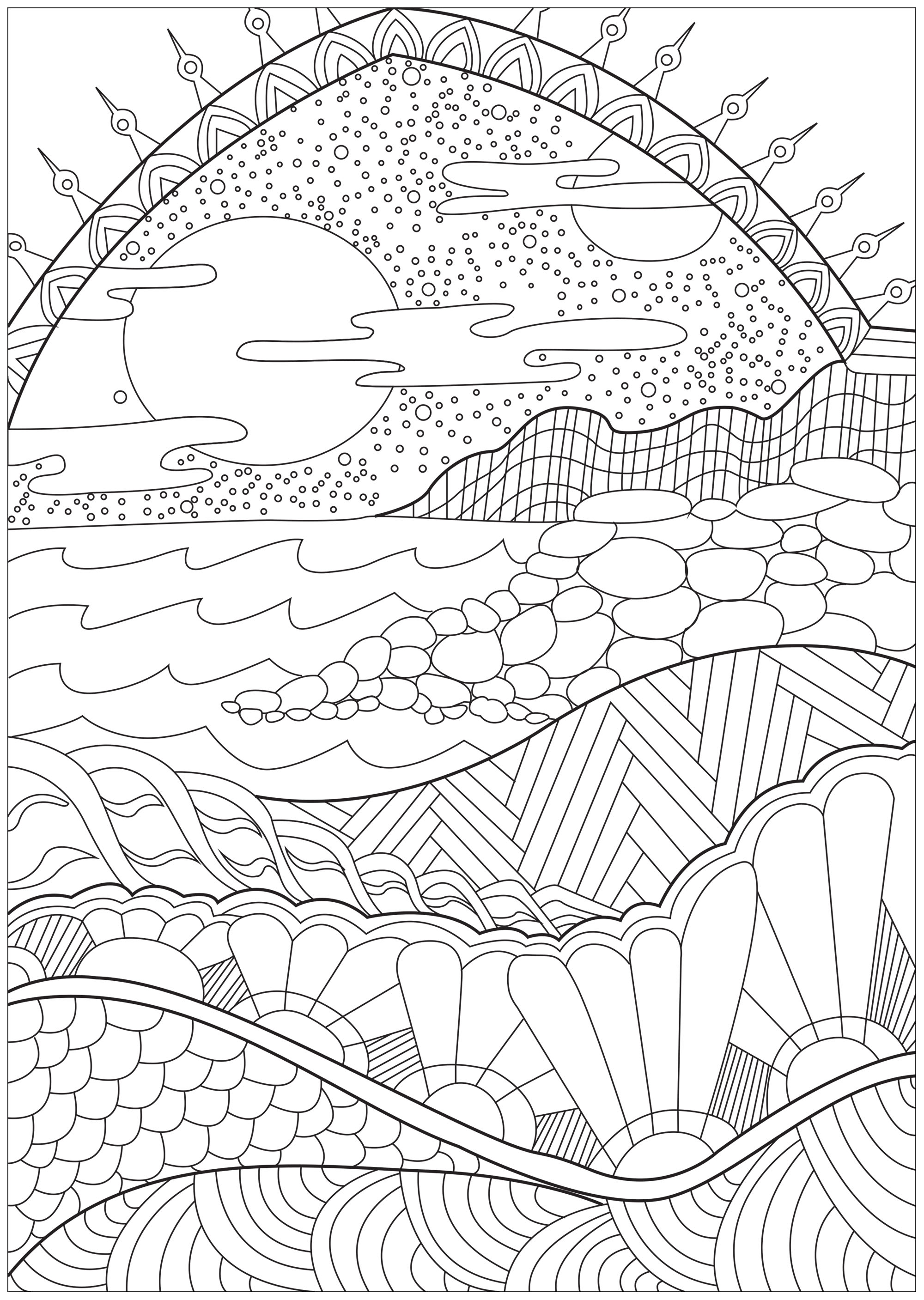 175+ Desert Landscape Coloring Pages Printable 158