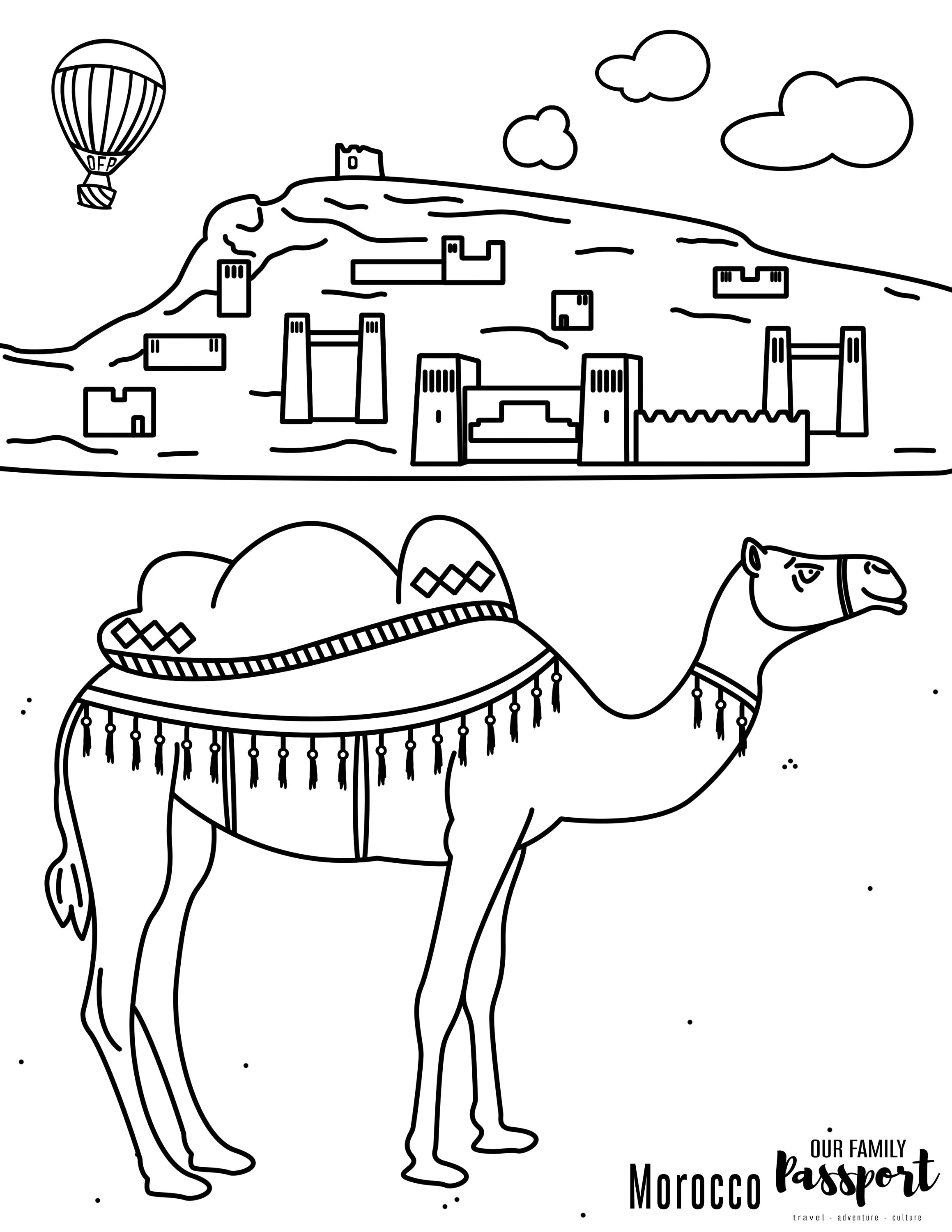 175+ Desert Landscape Coloring Pages Printable 165