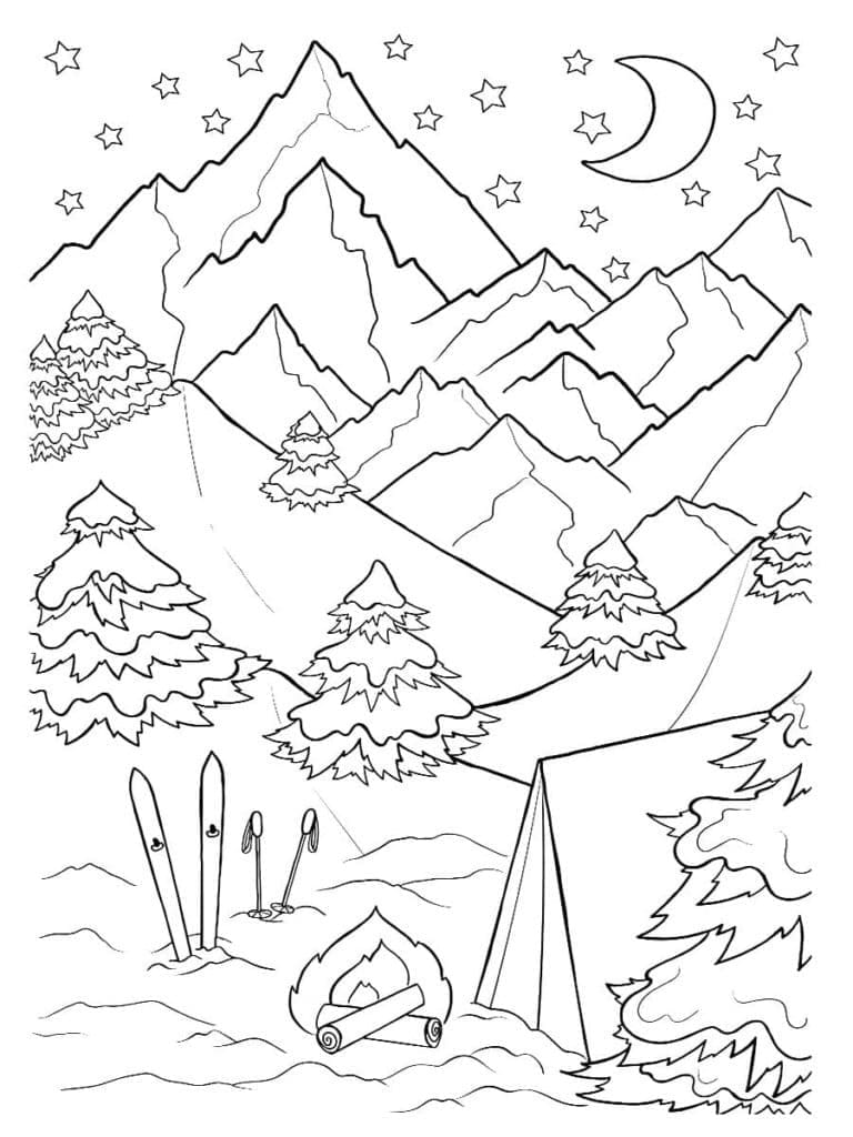 175+ Desert Landscape Coloring Pages Printable 2