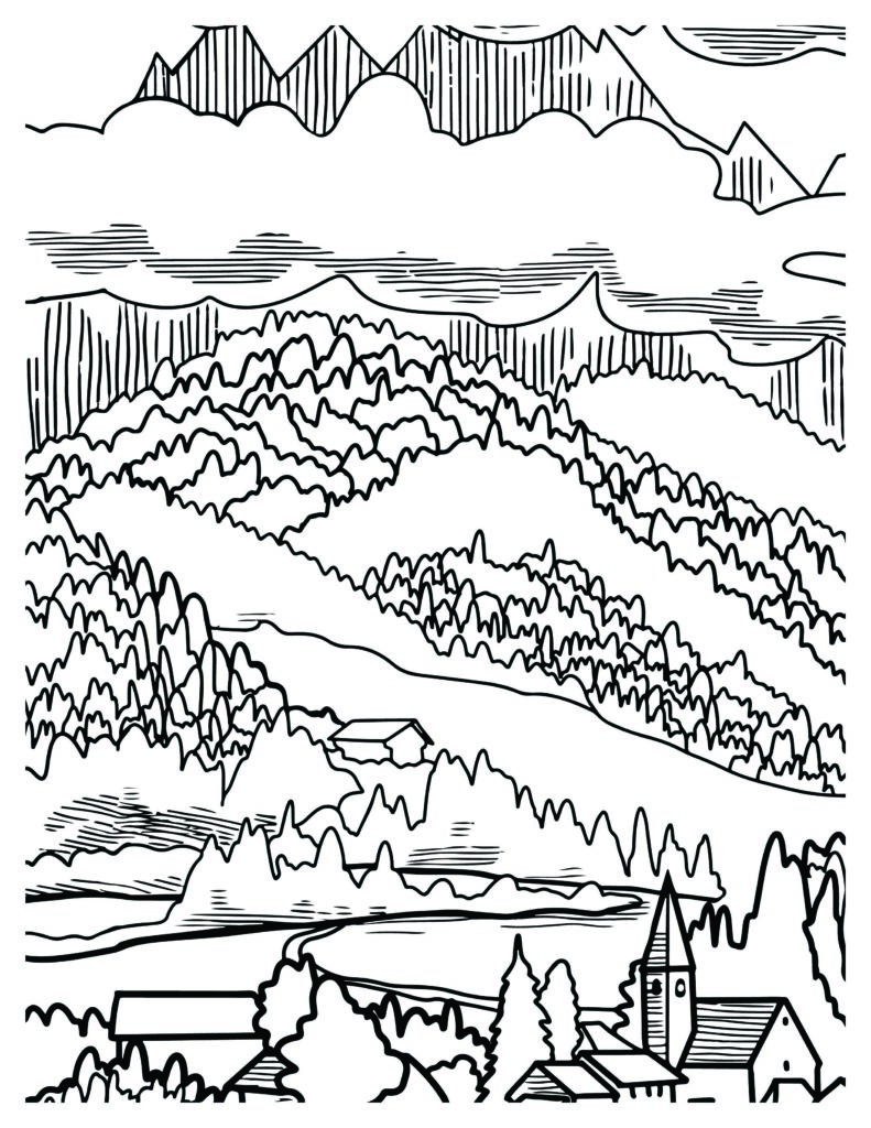 175+ Desert Landscape Coloring Pages Printable 22