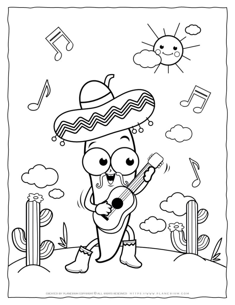 175+ Desert Landscape Coloring Pages Printable 29