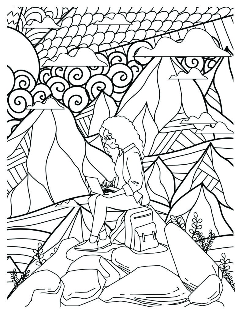 175+ Desert Landscape Coloring Pages Printable 38