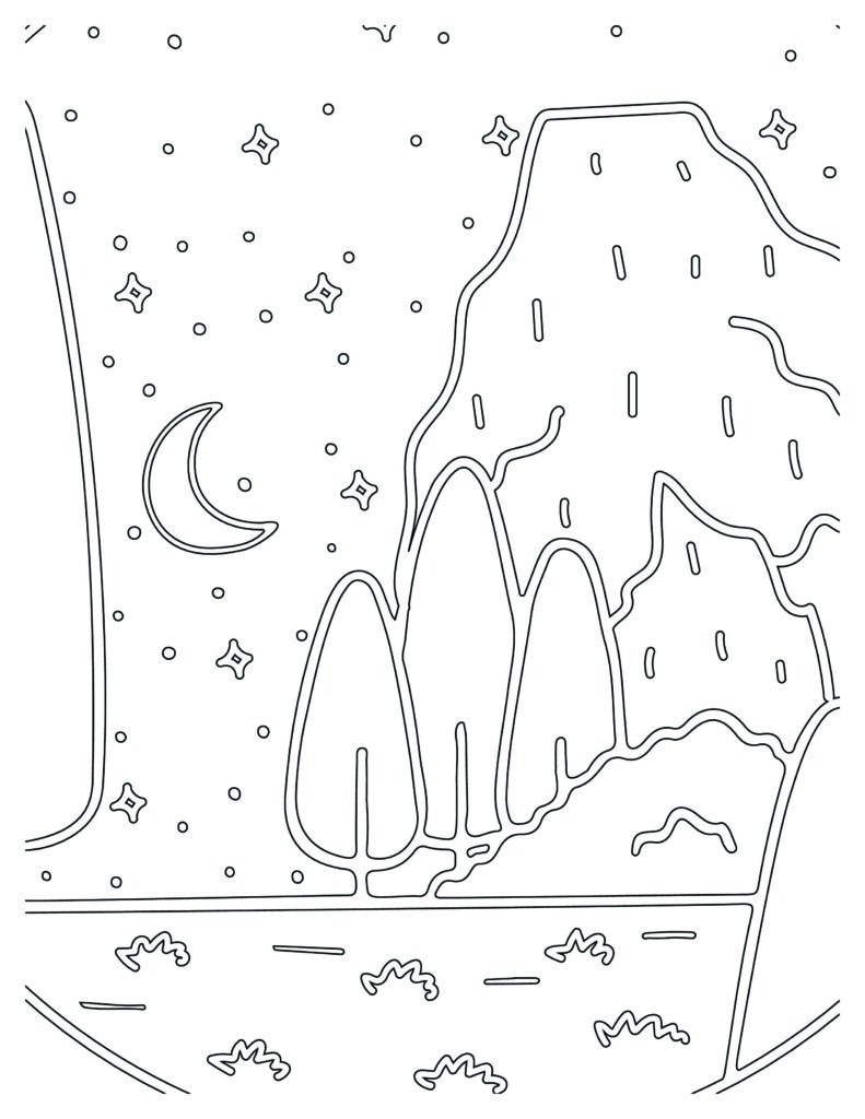 175+ Desert Landscape Coloring Pages Printable 51