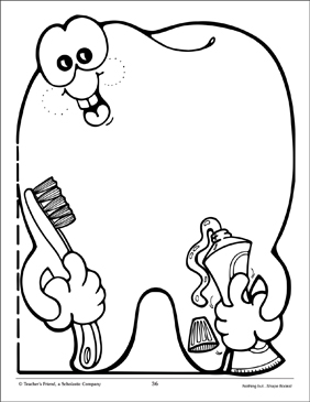 180++ Dental Health Teeth Coloring Pages Printable 102