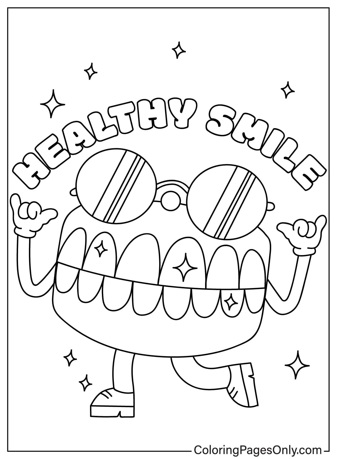 180++ Dental Health Teeth Coloring Pages Printable 117