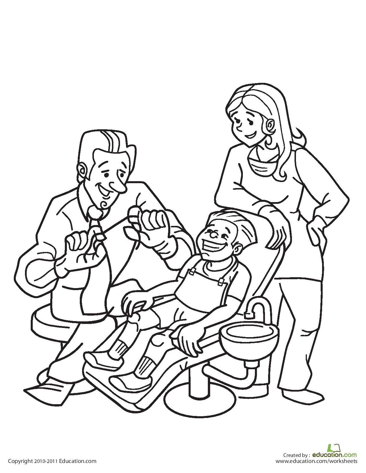 180++ Dental Health Teeth Coloring Pages Printable 12