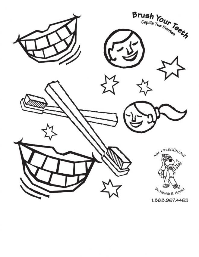 180++ Dental Health Teeth Coloring Pages Printable 150