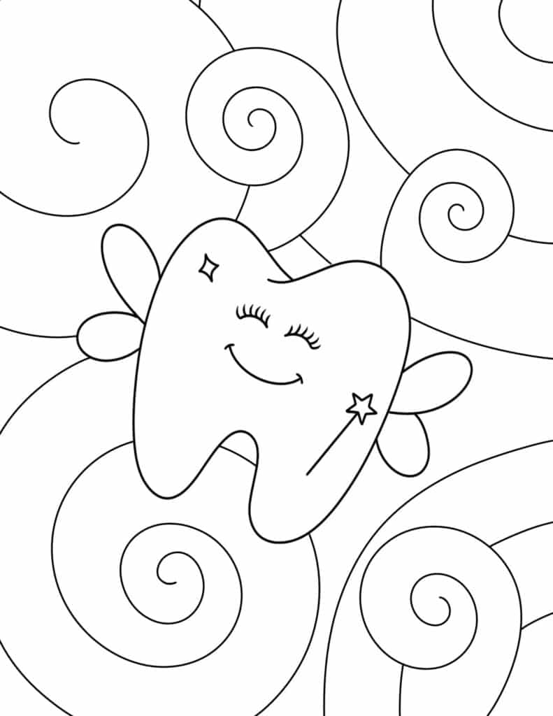 180++ Dental Health Teeth Coloring Pages Printable 163