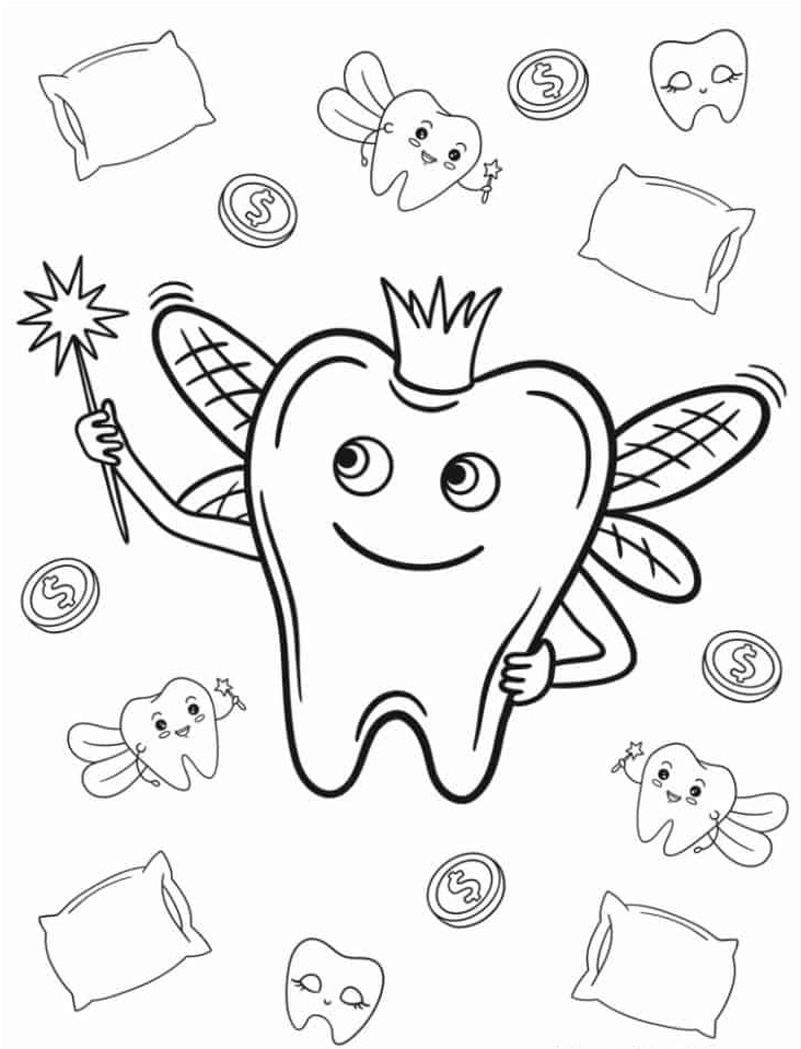 180++ Dental Health Teeth Coloring Pages Printable 30