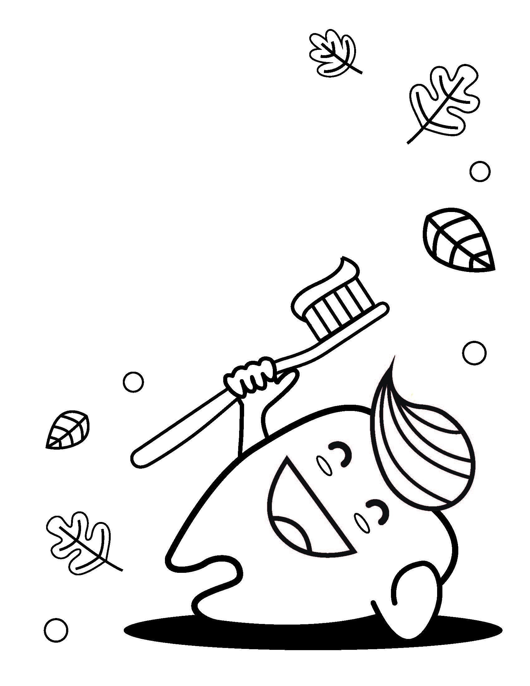 180++ Dental Health Teeth Coloring Pages Printable 33