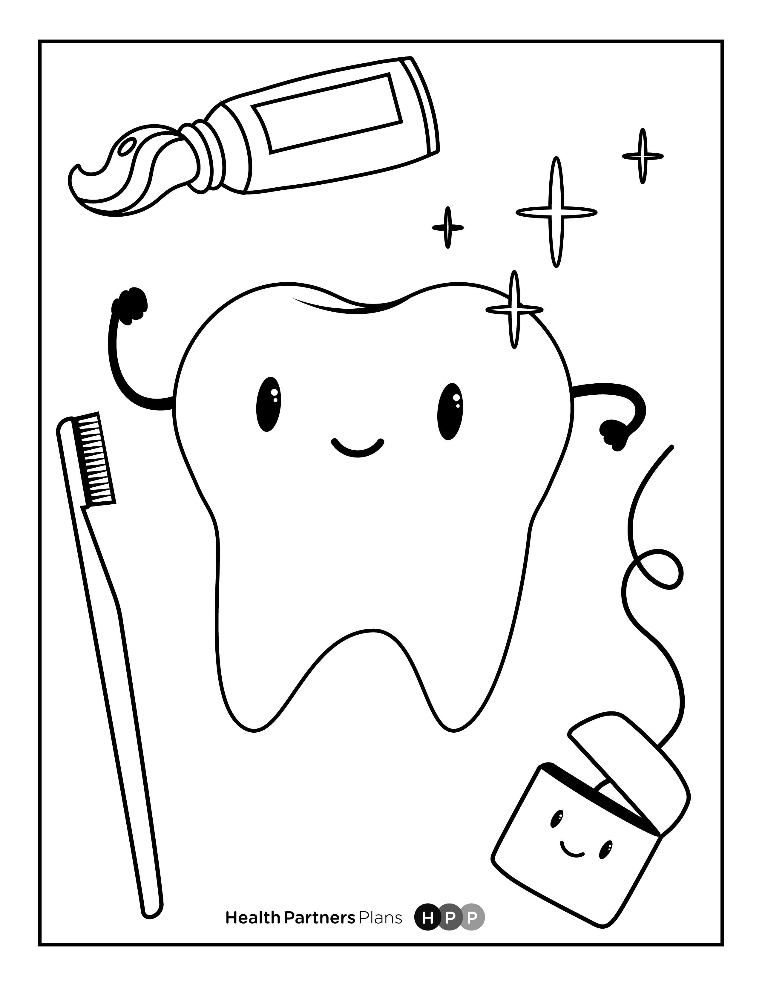 180++ Dental Health Teeth Coloring Pages Printable 37