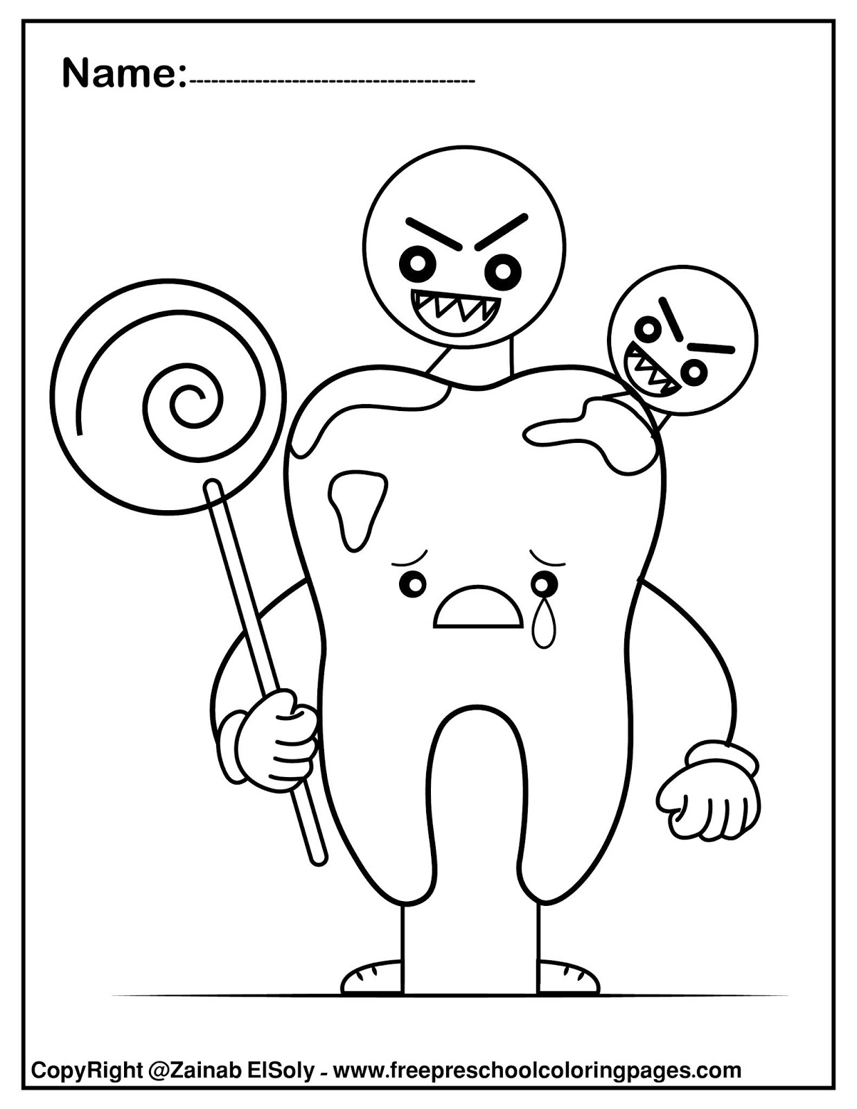 180++ Dental Health Teeth Coloring Pages Printable 38